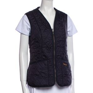 Barbour navy quilted vest